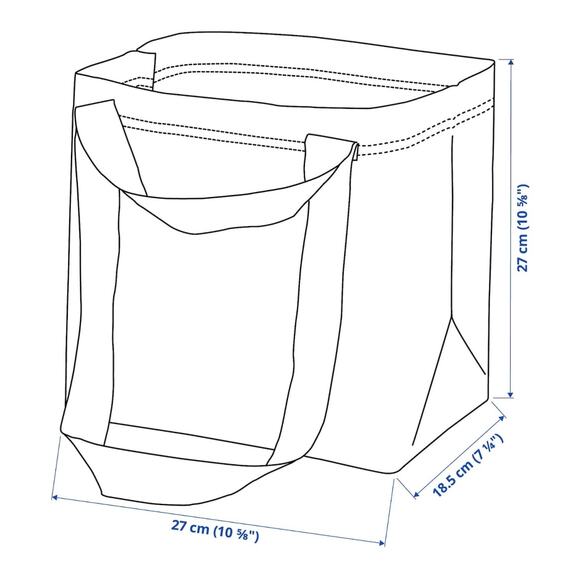 IKEA - KUSTFYR Set of Two Fall Autumn Halloween Orange Bat Shopping Tote Bags - Picture 9 of 10